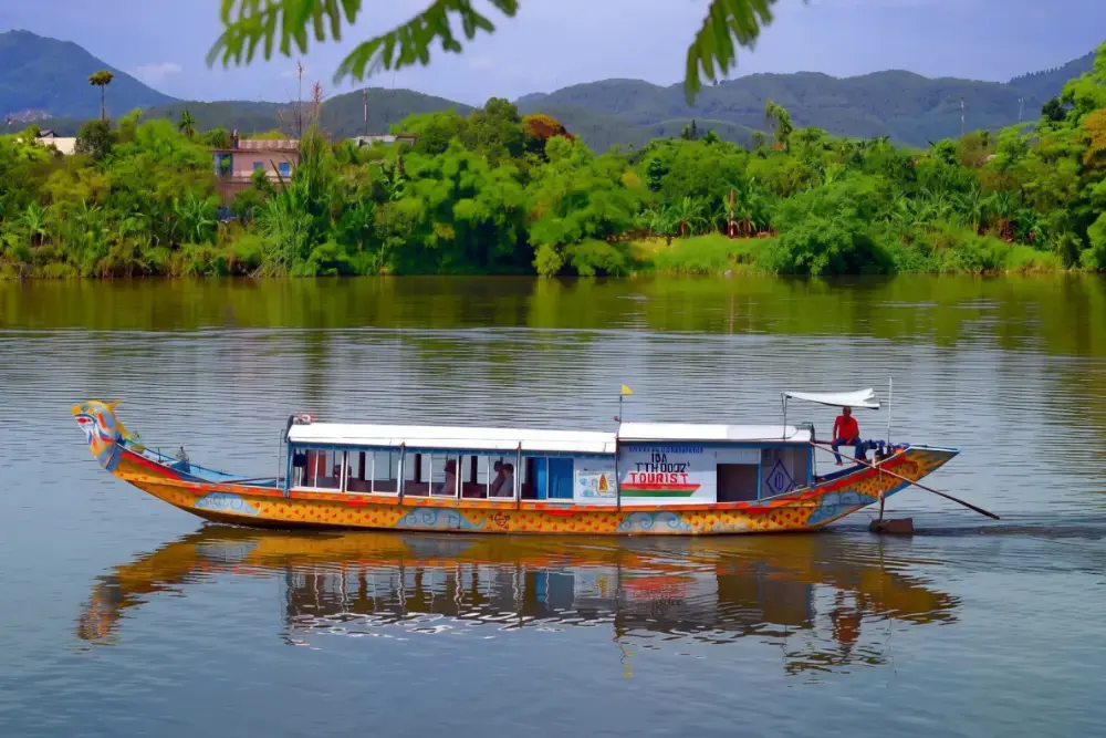 Traditional Dragon Boat on the Perfume River