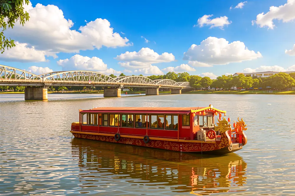 VIP - Modern Dragon Boat on the Perfume River
