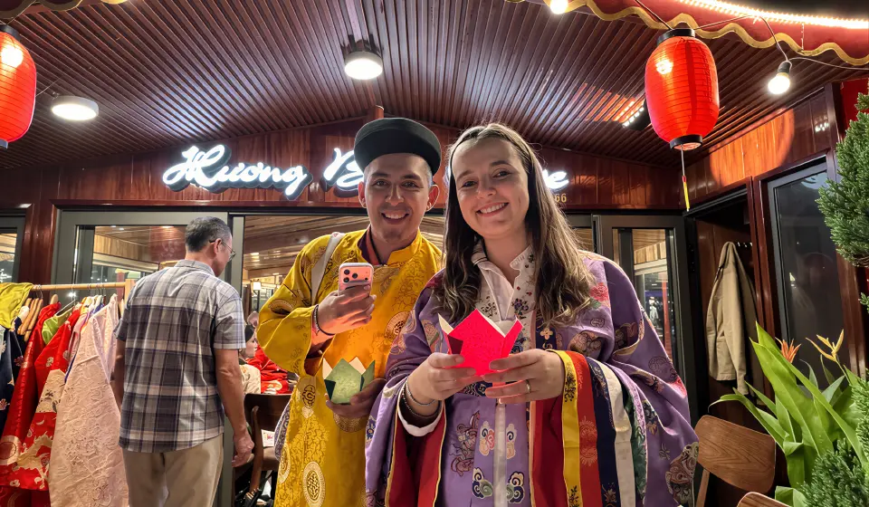 Lantern ceremony on the Perfume River